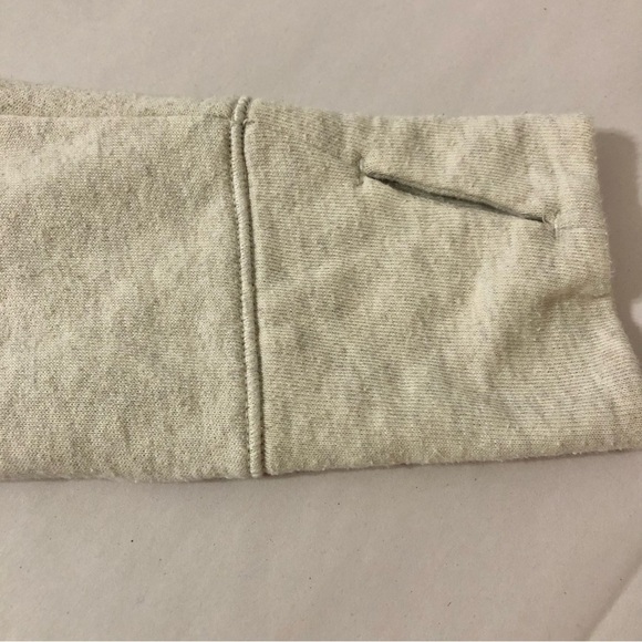 VS Sport Women's Oatmeal Tunic Bright Pink Lace-Up Back Sweater Size Medium - Picture 4 of 7